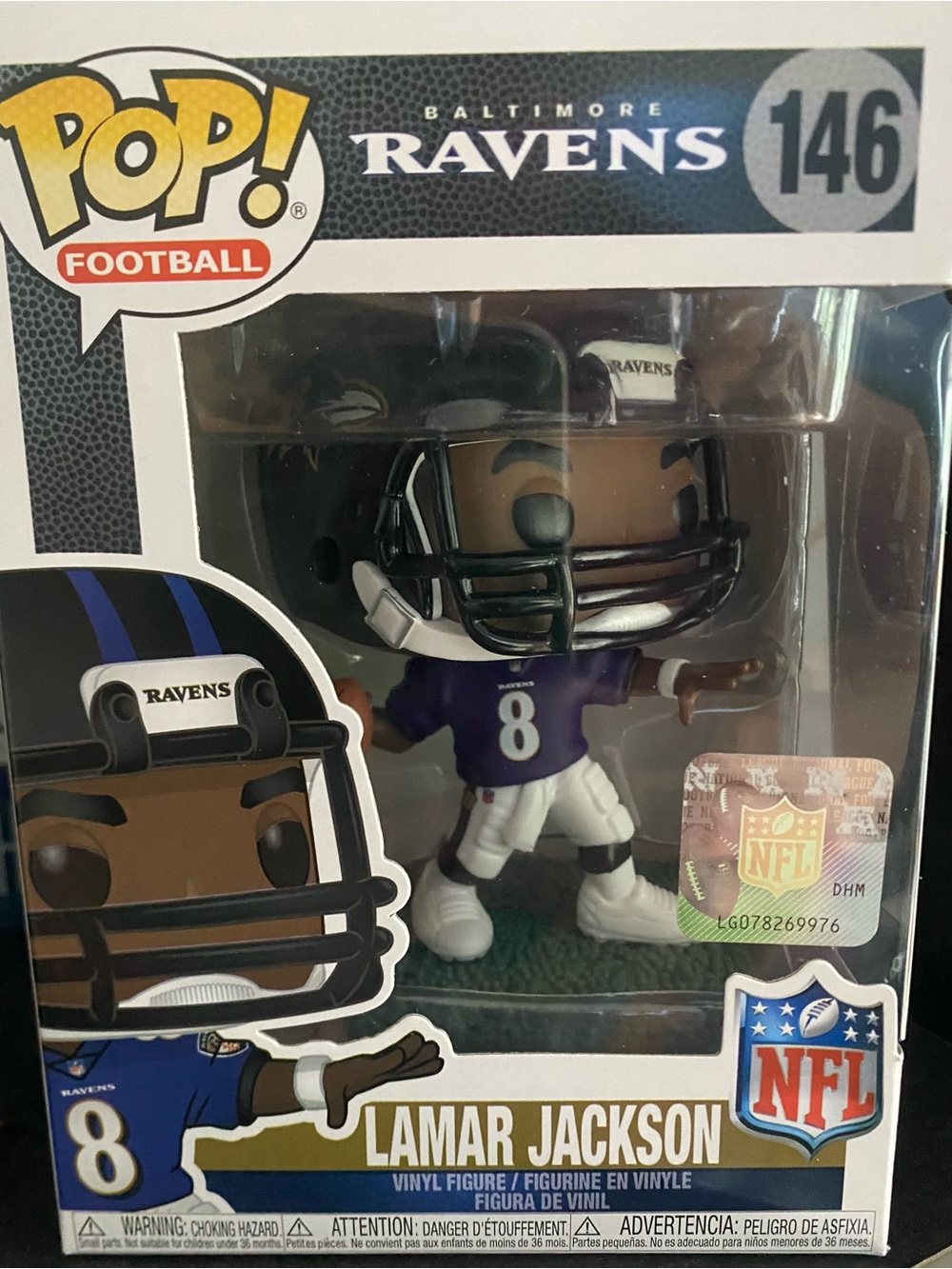 Funko Pop! NFL: Baltimore Ravens Lamar Jackson #146